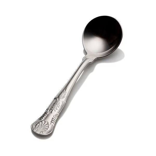 Kings, Bouillon Spoon, Mirror Finish, 18/10, 6.22
